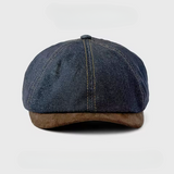Flat cap in denim — HELMSLEY