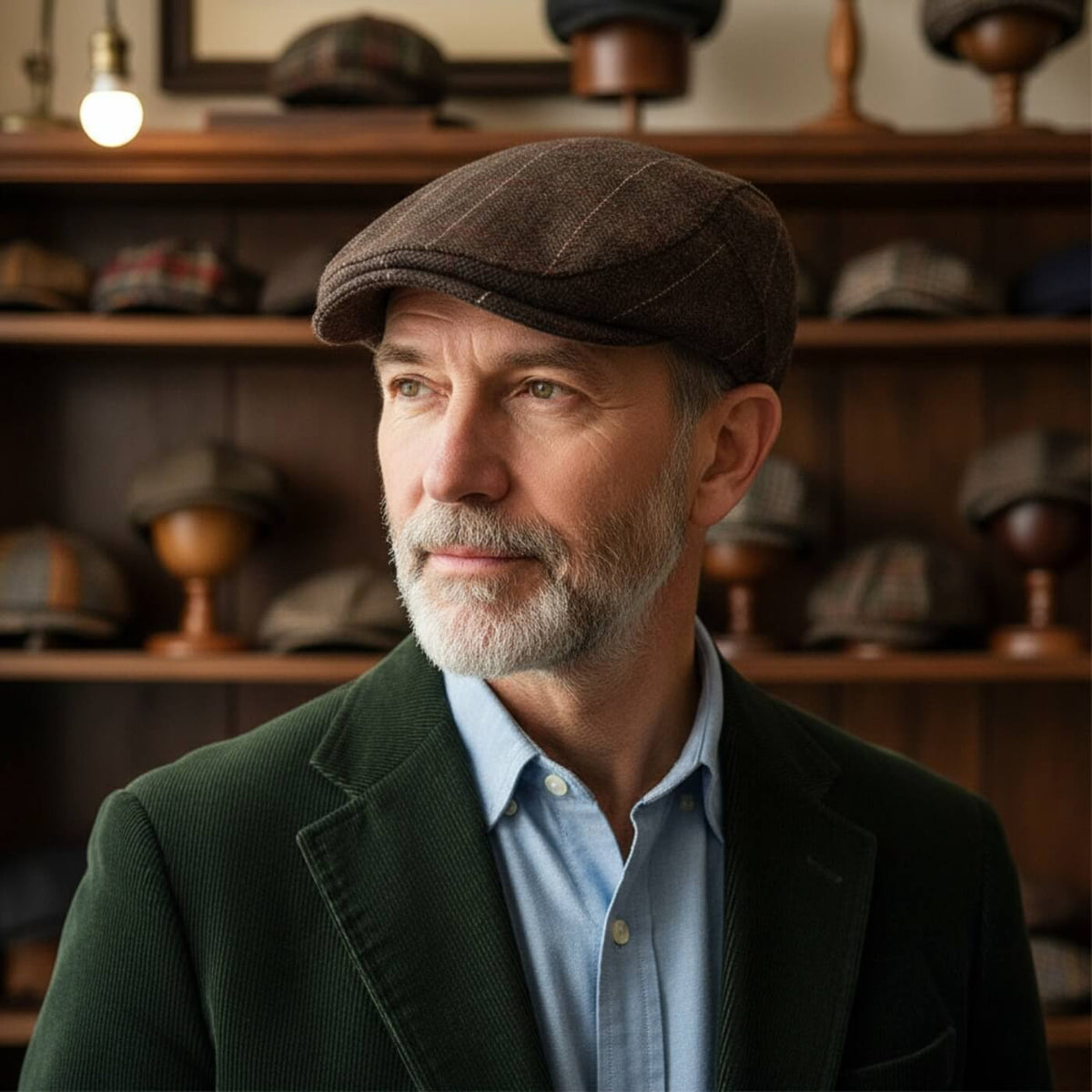 Flat cap in tweed — KENDAL