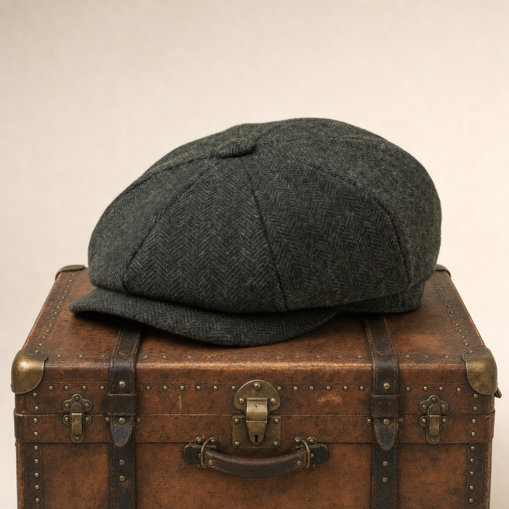Flat cap in wool — BROMYARD