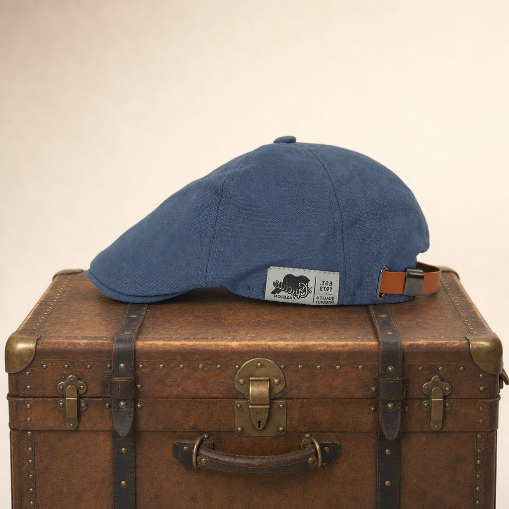 Flat cap in cotton — GLOSSOP