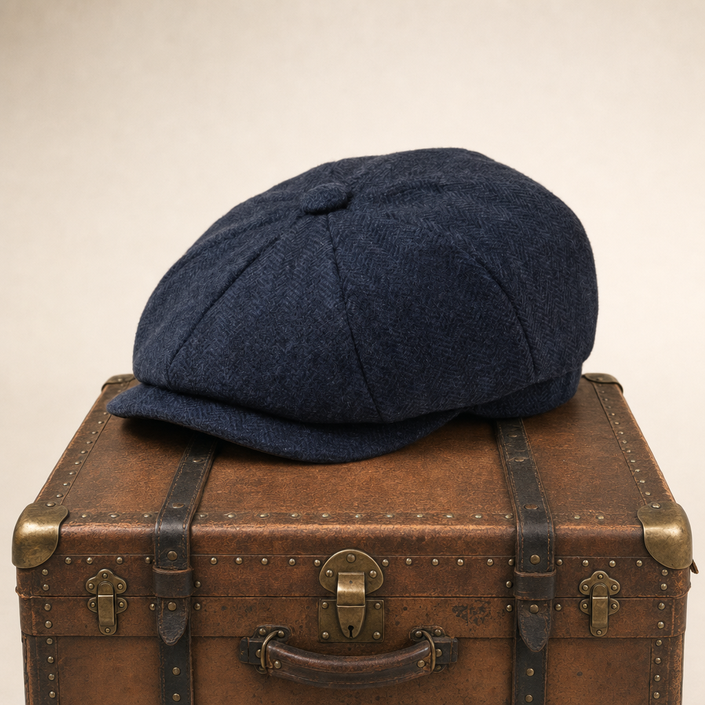Flat cap in wool — BROMYARD