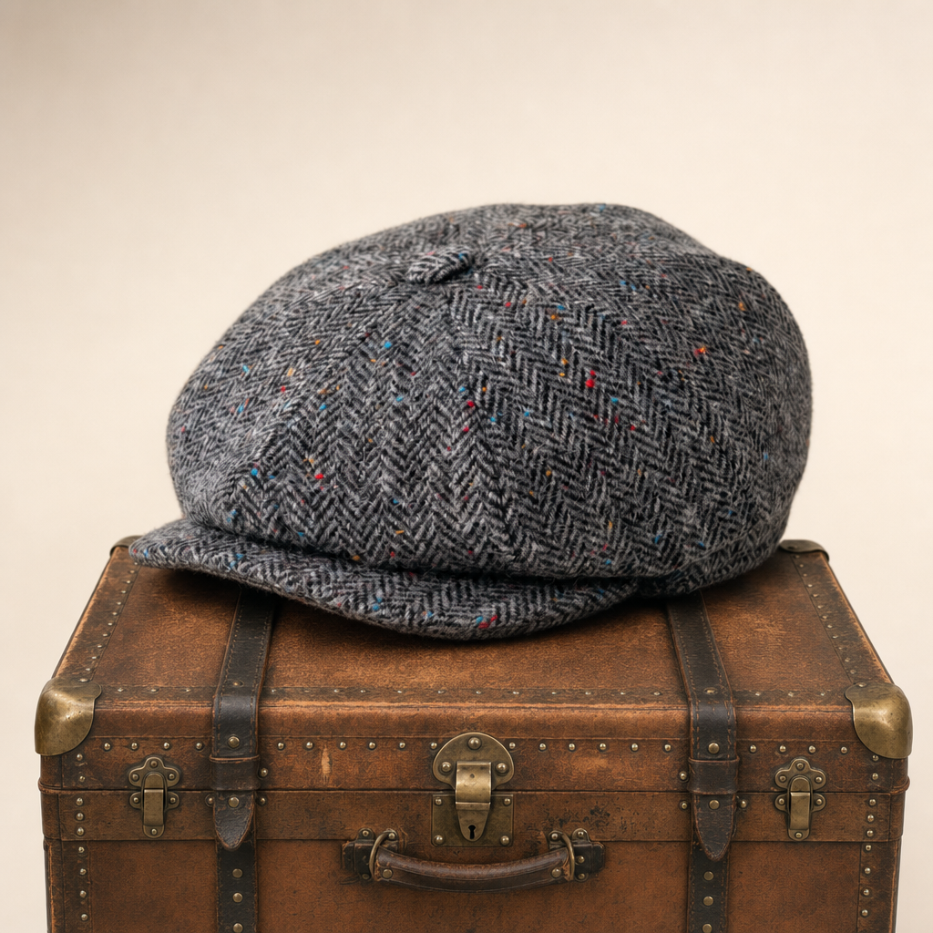 Flat cap in wool — BROMYARD