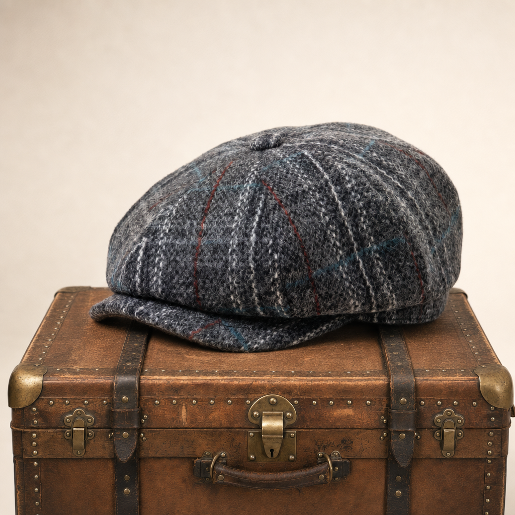 Flat cap in wool — BROMYARD