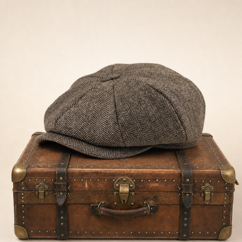 Flat cap in wool — BROMYARD