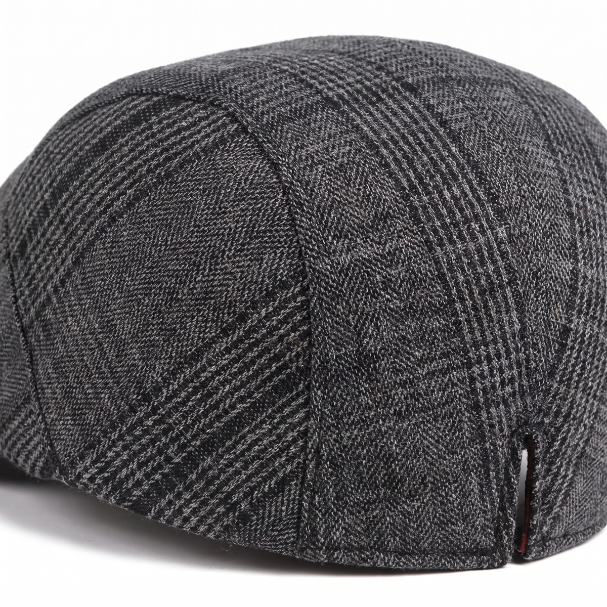 Check flat cap in cotton — CLITHEROE