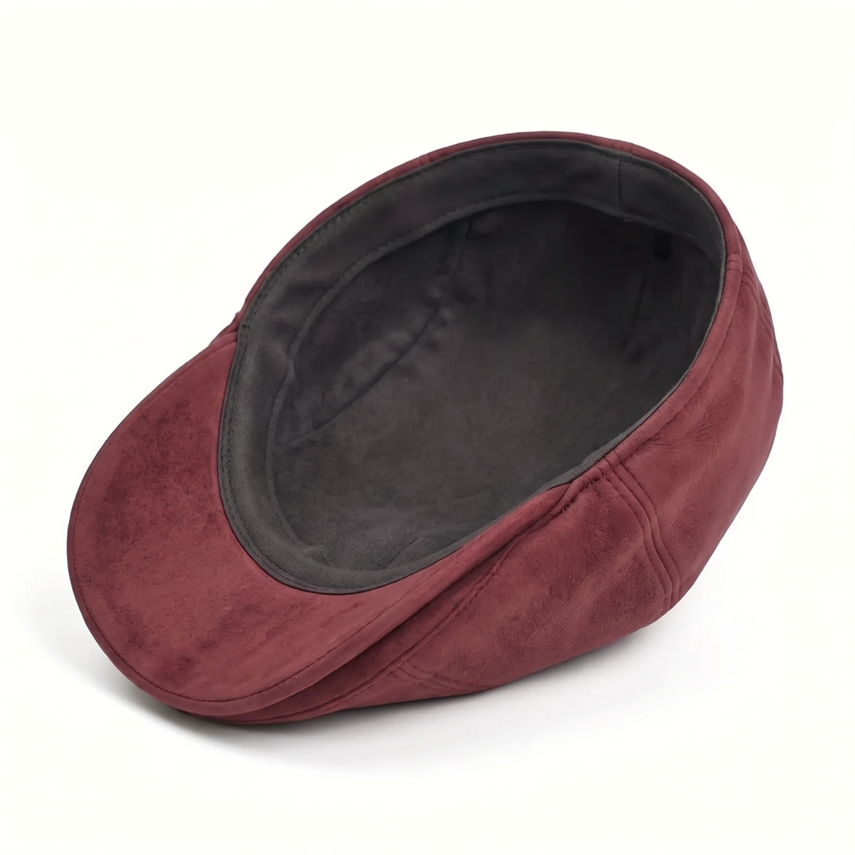 Newsboy cap in suede — EGREMONT