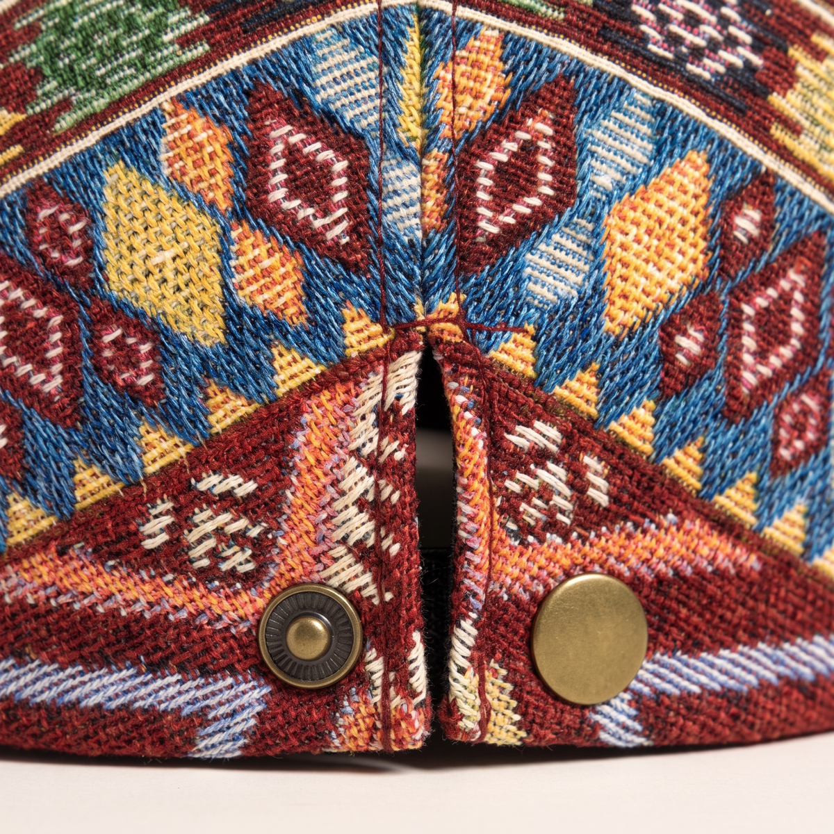 Check flat cap in cotton — ASHBOURNE