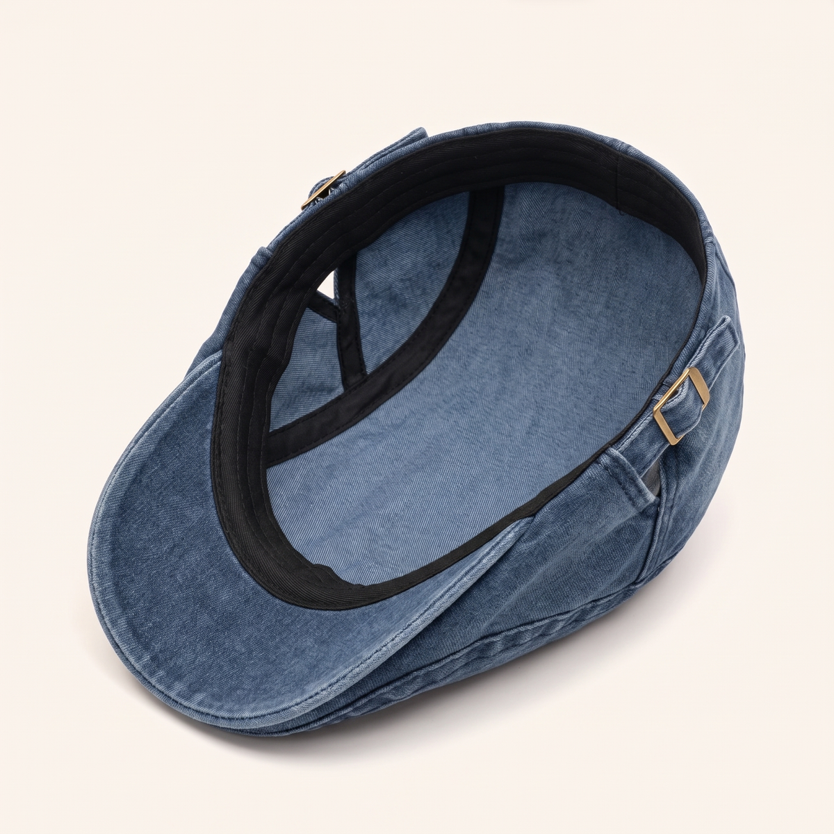 Flat cap in denim — STOKESLEY