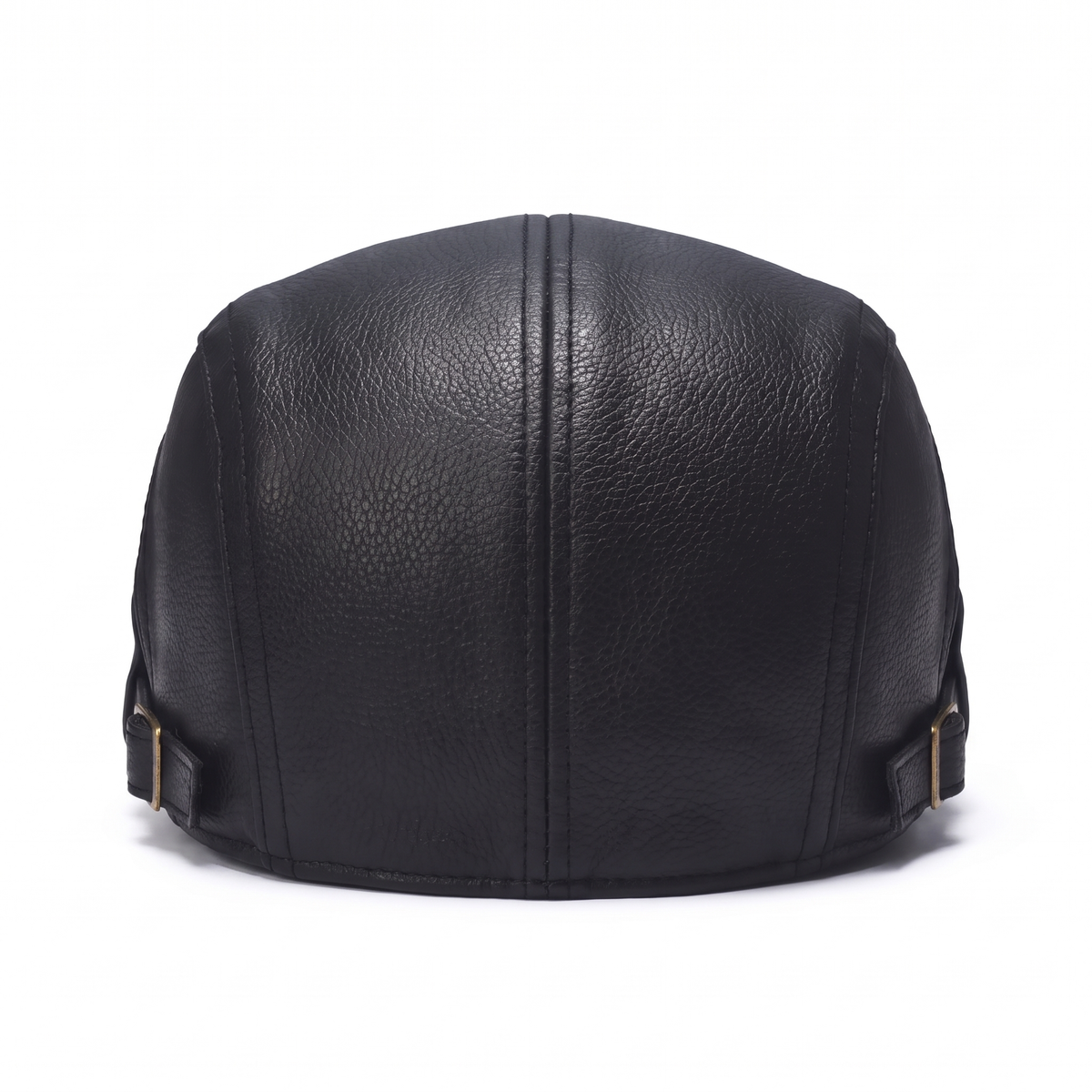 Flat cap in leather — FRAMLINGHAM