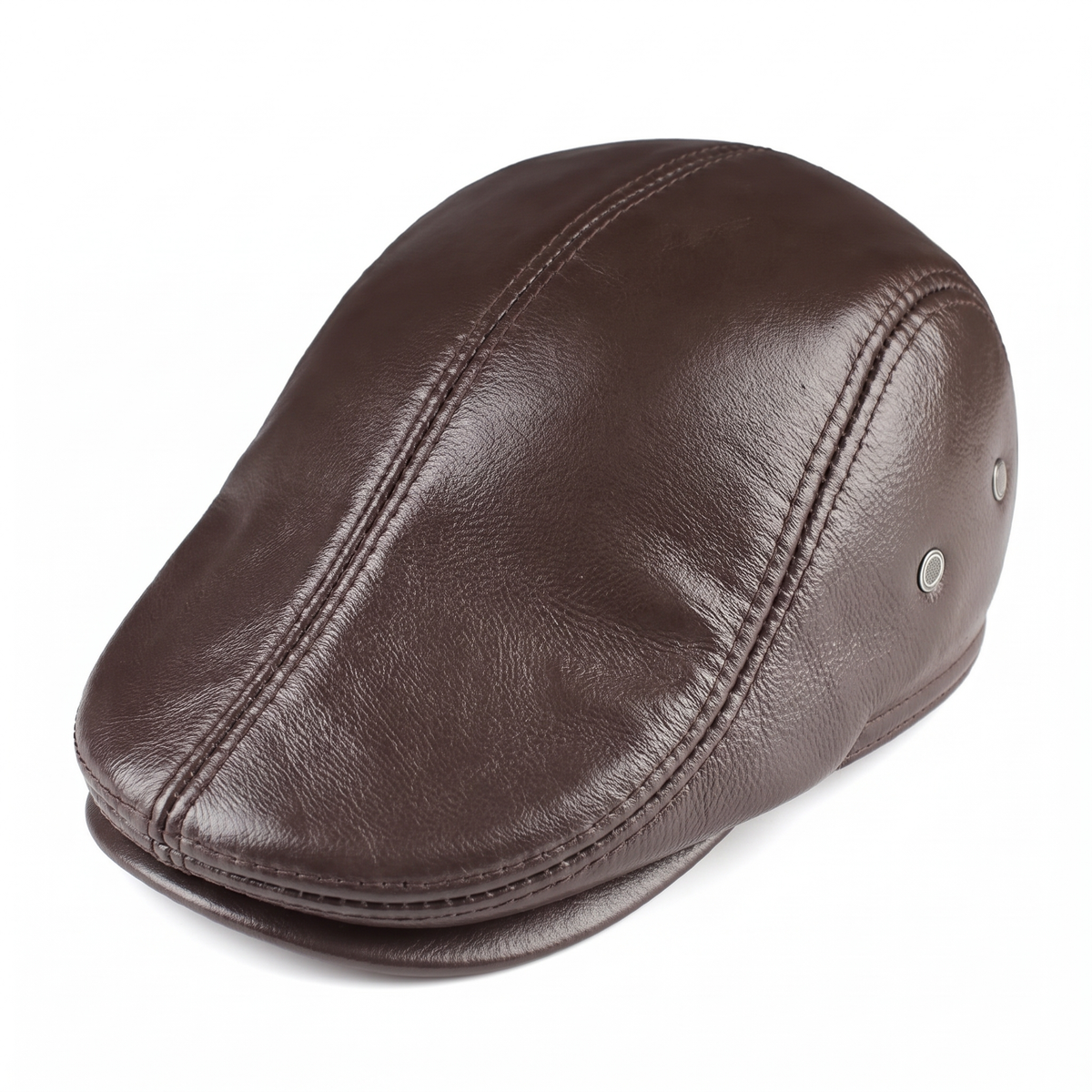 Ivy cap in leather — EVESHAM