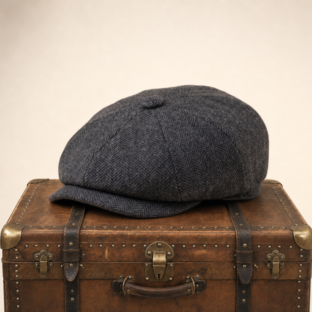 Flat cap in wool — BROMYARD