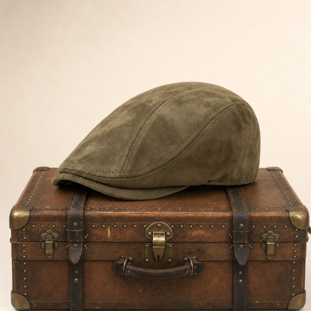Flat cap in suede — MILLOM