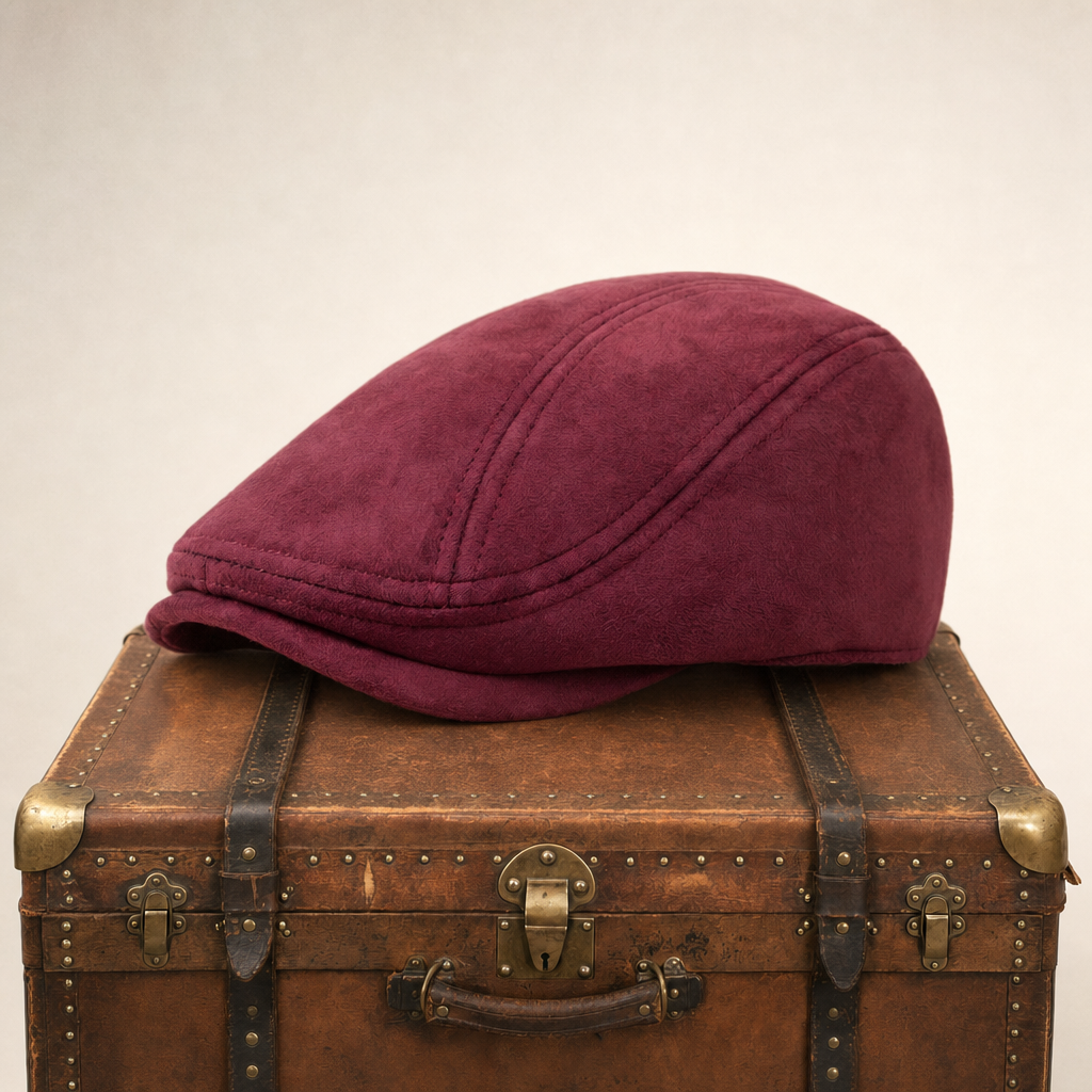 Flat cap in suede — MILLOM
