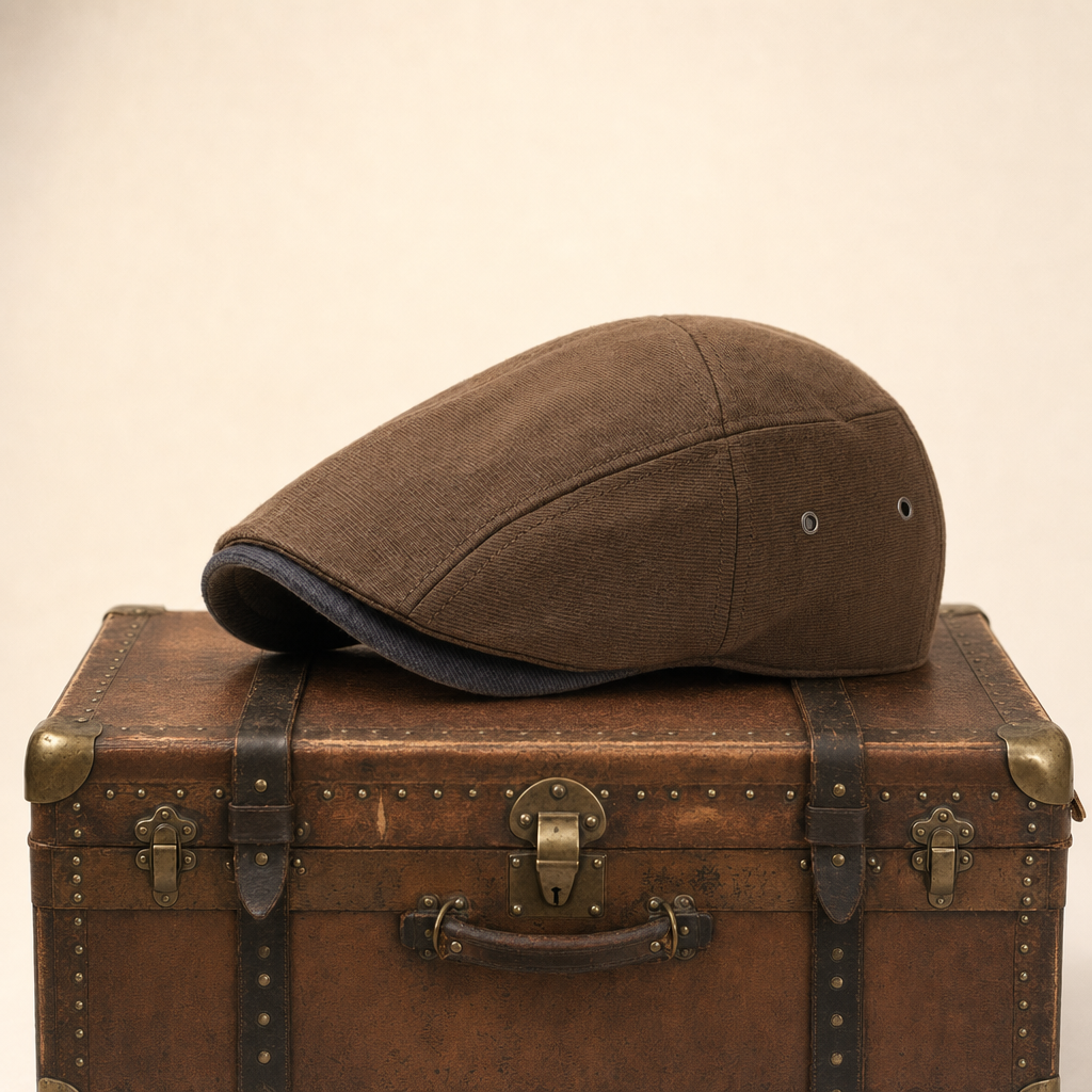 Flat cap in cotton — CRICKHOWELL