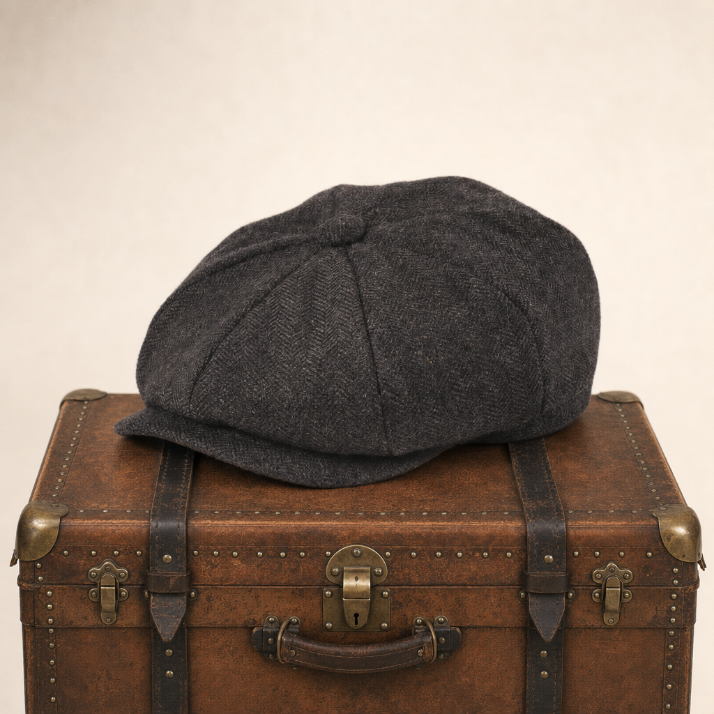 Flat cap in wool — LEOMINSTER